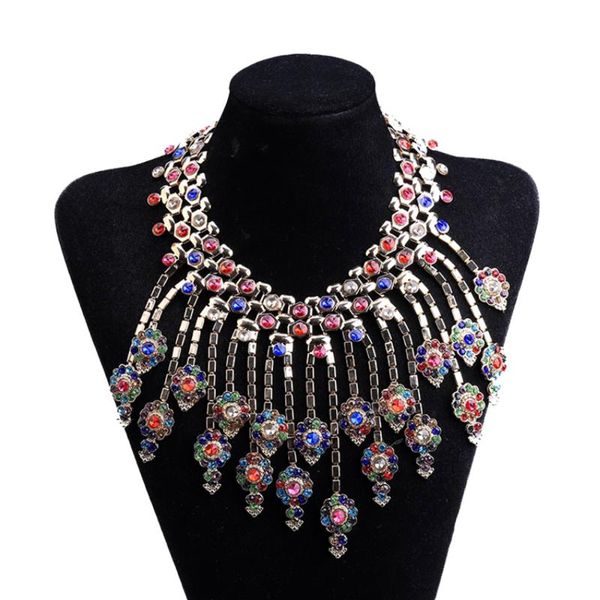pendant necklaces vintage jewelry accessories 5 colors alloy choker tassel rhinestone encrusted flower shape pendants statement bib necklace, Silver
pendant necklaces vintage jewelry accessories 5 colors alloy choker tassel rhinestone encrusted flower shape pendants statement bib necklace, Silver