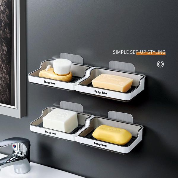 soap dishes double layer wall mounted box drain sponge holder storage rack for bathroom accessories toiletries organizer kitchen
soap dishes double layer wall mounted box drain sponge holder storage rack for bathroom accessories toiletries organizer kitchen