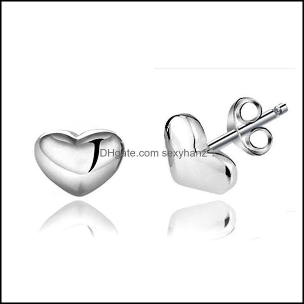 other earrings jewelry solid s925 sterling sier love stud creative heart shape white gold ear elegant part for girl ec06 drop delivery 2021, Golden;silver
other earrings jewelry solid s925 sterling sier love stud creative heart shape white gold ear elegant part for girl ec06 drop delivery 2021, Golden;silver
