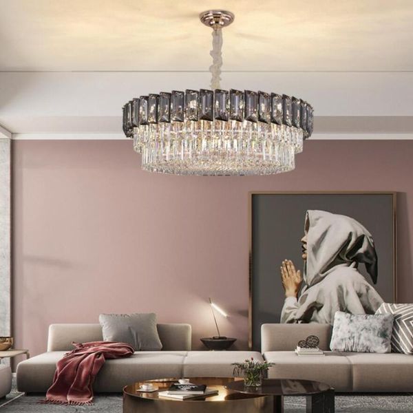 postmodern round crystal chandelier lighting home decor ceiling lustre suspension luminaire lamp for dining room chandeliers
postmodern round crystal chandelier lighting home decor ceiling lustre suspension luminaire lamp for dining room chandeliers