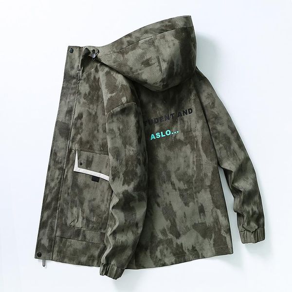 men's jackets spring autumn hooded casual camouflage jacket high-quality waterproof with ribbed closure classic hoodie, Black;brown
men's jackets spring autumn hooded casual camouflage jacket high-quality waterproof with ribbed closure classic hoodie, Black;brown