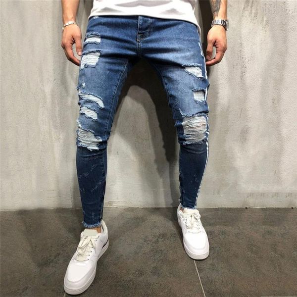 men's pants fashion casual denim straight hole trouser distressed jeans ripped for men stretch big sizes, Black
men's pants fashion casual denim straight hole trouser distressed jeans ripped for men stretch big sizes, Black