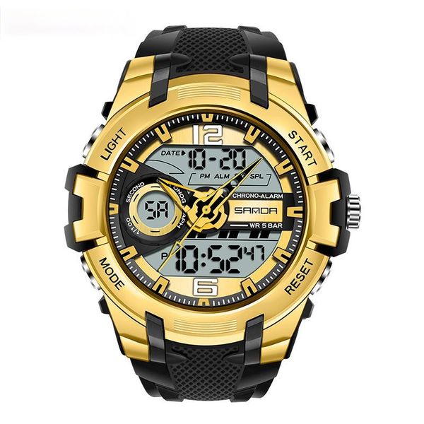 wristwatches men's big dial waterproof watch digital fashion personality male students outdoor sports watches, Slivery;brown
wristwatches men's big dial waterproof watch digital fashion personality male students outdoor sports watches, Slivery;brown