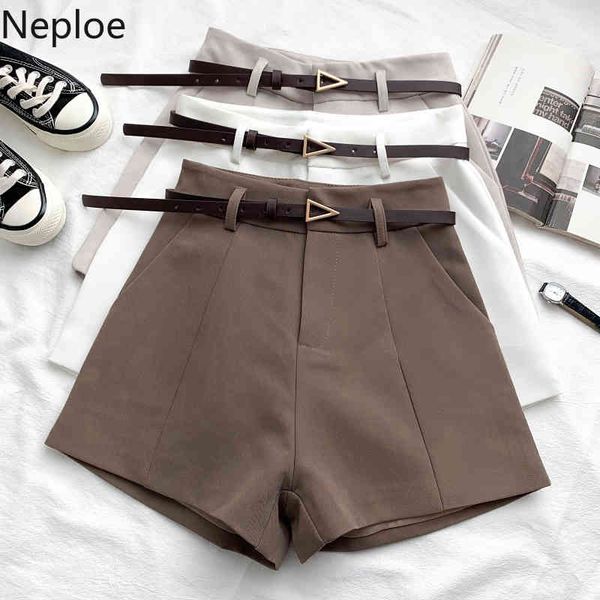 neploe woman shorts high waisted slim summer chic casual solid wide leg pants with belt women pantalones cortos de mujer 210422, White;black
neploe woman shorts high waisted slim summer chic casual solid wide leg pants with belt women pantalones cortos de mujer 210422, White;black