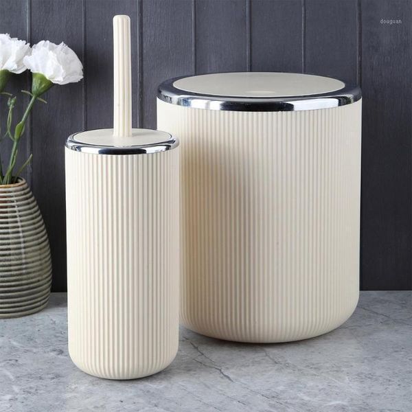 bath accessory set modern compact toilet bowl brush and wastebasket garbage can combo for bathroom storage, sturdy, deep cleaning, of 2
bath accessory set modern compact toilet bowl brush and wastebasket garbage can combo for bathroom storage, sturdy, deep cleaning, of 2