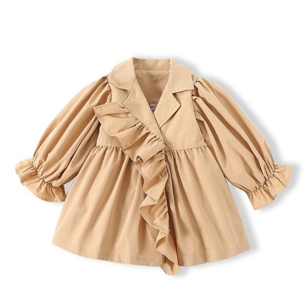 kimocat girls long-sleeved short trench coat, khaki puffy sleeve jacket spring fashion children's clothing 1-6 years coat, Blue;gray
kimocat girls long-sleeved short trench coat, khaki puffy sleeve jacket spring fashion children's clothing 1-6 years coat, Blue;gray