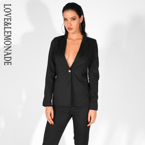 women's jackets love&lemonade lapels straight one button casual jacket lm81358 black, Black;brown
women's jackets love&lemonade lapels straight one button casual jacket lm81358 black, Black;brown