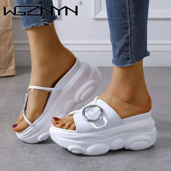summer women slippers 2021 platform high heel shoes 8cm wedge sandals non-slip ladies leather flip flops beach, Black
summer women slippers 2021 platform high heel shoes 8cm wedge sandals non-slip ladies leather flip flops beach, Black