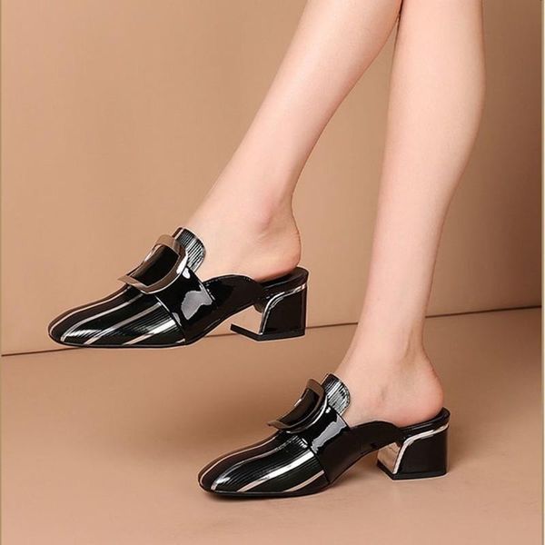 slippers 2021 women pumps cow leather autumn spring metal decoration silver color square toe high heels lady shoes plus size41, Black
slippers 2021 women pumps cow leather autumn spring metal decoration silver color square toe high heels lady shoes plus size41, Black