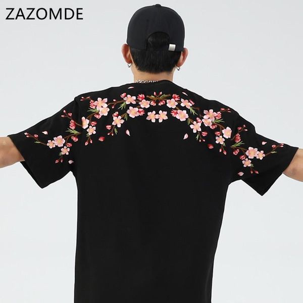 men's t-shirts zazomde 2021 summer peach blossom print short-sleeved shirt oversized cotton romantic men and women couple t-shi, White;black
men's t-shirts zazomde 2021 summer peach blossom print short-sleeved shirt oversized cotton romantic men and women couple t-shi, White;black