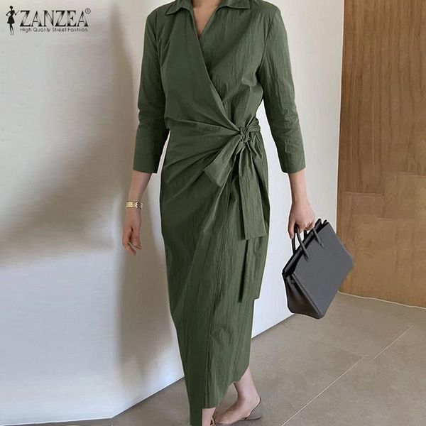 casual office ol long sleeve sundress women lapel work dress elegant solid lace-up vestidos vintage mid-calf tunic robe dresses, Black;gray
casual office ol long sleeve sundress women lapel work dress elegant solid lace-up vestidos vintage mid-calf tunic robe dresses, Black;gray