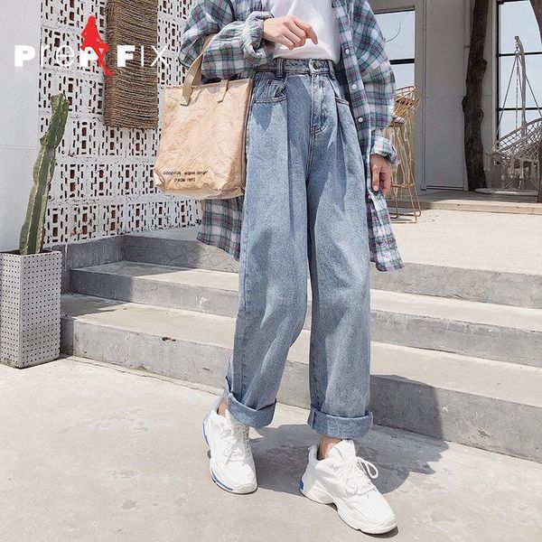 women's jeans woman pants spring and autumn high waist cec straight loose trousers for women pantalones vaqueros mujer, Blue
women's jeans woman pants spring and autumn high waist cec straight loose trousers for women pantalones vaqueros mujer, Blue