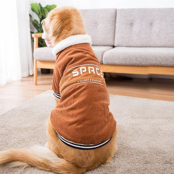 dog apparel big corduroy cotton coat pet fashion winter warm fleece jackets for golden retriever husky samoyed supplies
dog apparel big corduroy cotton coat pet fashion winter warm fleece jackets for golden retriever husky samoyed supplies