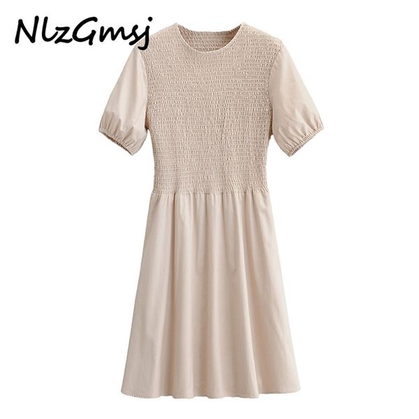 dres summer solid o neck puff short sleeve ladies midi vestido 210628, Black;gray
dres summer solid o neck puff short sleeve ladies midi vestido 210628, Black;gray