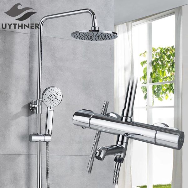 bathroom thermostatic 8 inch rainfall shower mixer set bath shower swivel faucet chrome and cold water wall mounted
bathroom thermostatic 8 inch rainfall shower mixer set bath shower swivel faucet chrome and cold water wall mounted