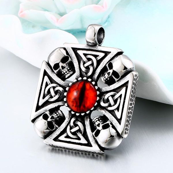 pendant necklaces beier vintage cross skull with claw evil red eye necklace for men 316 stainless steel viking jewelry punk style bp8-345, Silver
pendant necklaces beier vintage cross skull with claw evil red eye necklace for men 316 stainless steel viking jewelry punk style bp8-345, Silver