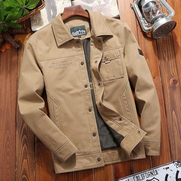 men's jackets autumn winter military jacket men casual solid color turn down collar m-4xl coat veste homme chamarras para hombre, Black;brown
men's jackets autumn winter military jacket men casual solid color turn down collar m-4xl coat veste homme chamarras para hombre, Black;brown