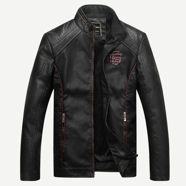 men's fur & faux 2021 brand mens leather jacket spring autumn fashion motorcycle pu casual male outerwear jaqueta couro, Black
men's fur & faux 2021 brand mens leather jacket spring autumn fashion motorcycle pu casual male outerwear jaqueta couro, Black