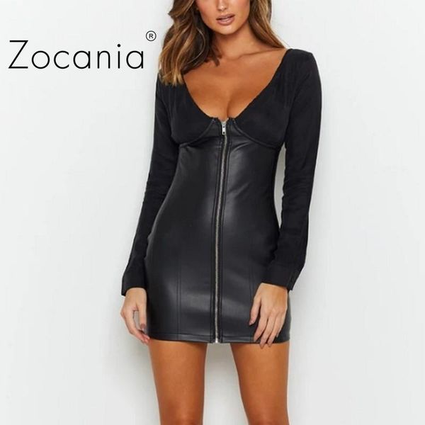 casual dresses y2k bodycon dress slim robes female clothing vestido de mujer v-neck zipper long sleeve tunics leather pu black, Black;gray
casual dresses y2k bodycon dress slim robes female clothing vestido de mujer v-neck zipper long sleeve tunics leather pu black, Black;gray