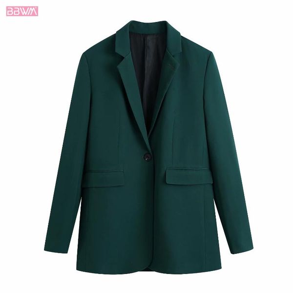 women's jackets fashion office women long sleeve lapel jacket coat vintage single button back ventilation chic female veste, Black;brown
women's jackets fashion office women long sleeve lapel jacket coat vintage single button back ventilation chic female veste, Black;brown