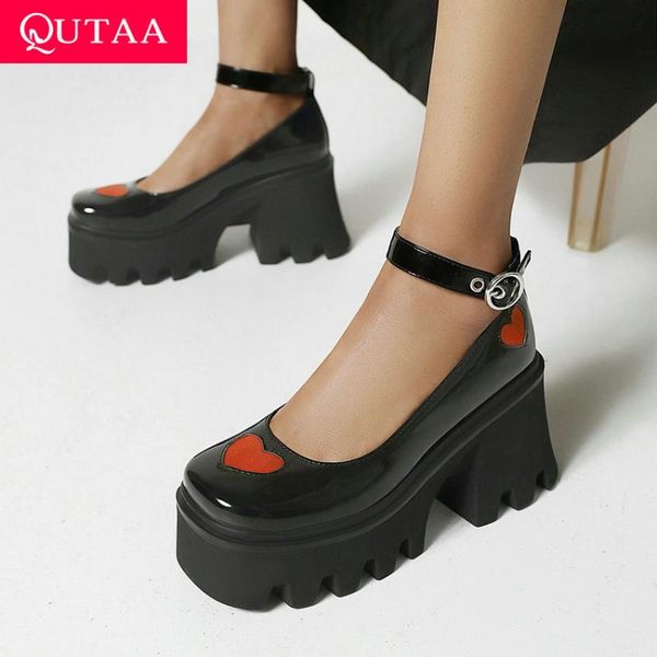 platform pu patent leather heart square toe female pumps ankle strap buckle high heel women shoes size 35-43 dress, Black
platform pu patent leather heart square toe female pumps ankle strap buckle high heel women shoes size 35-43 dress, Black