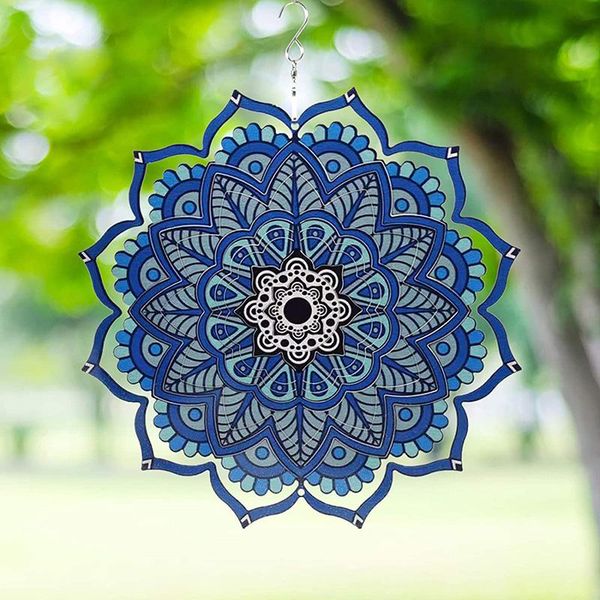 decorative objects & figurines 12inch 3d hanging wind spinner mandala style stainless steel spinning decoration home garden decor room acces
decorative objects & figurines 12inch 3d hanging wind spinner mandala style stainless steel spinning decoration home garden decor room acces