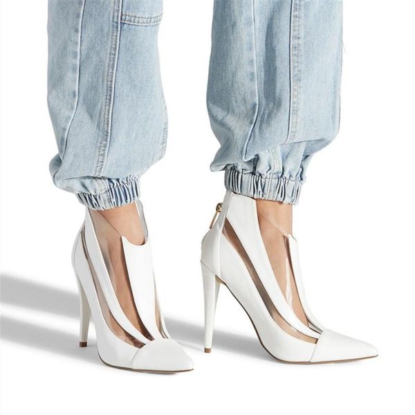 boots transparent pvc ankle for women mixed color black fine heel shoes short botas mujer size 33-48
boots transparent pvc ankle for women mixed color black fine heel shoes short botas mujer size 33-48