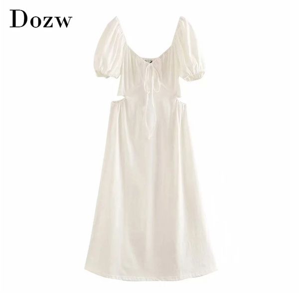 summer cotton white dress women bow tie loose midi es lady hollow out backless chic knee length sundress 210515, Black;gray
summer cotton white dress women bow tie loose midi es lady hollow out backless chic knee length sundress 210515, Black;gray