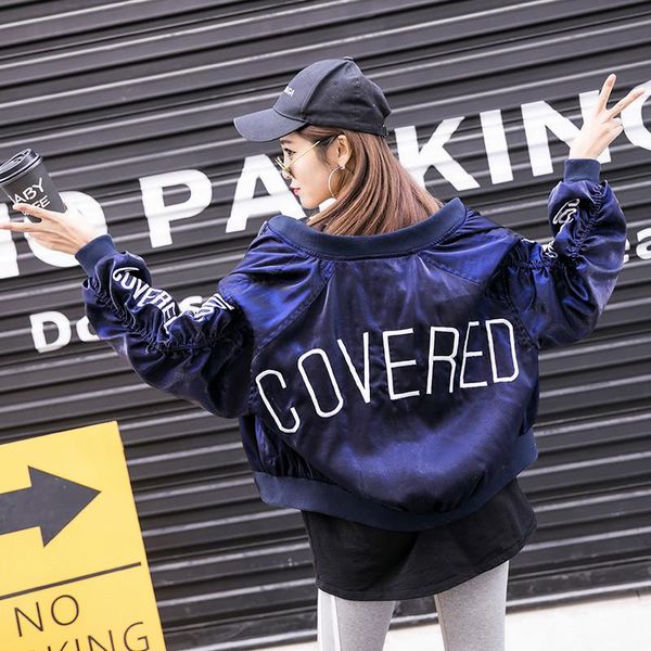 women's jackets women embroidered jacket female short loose bf baseball uniform oversize casual coat 2021 spring autumn, Black;brown
women's jackets women embroidered jacket female short loose bf baseball uniform oversize casual coat 2021 spring autumn, Black;brown