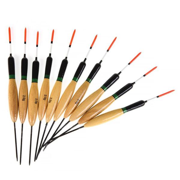 10pcs fishing float bobbers set tackle tools accessories