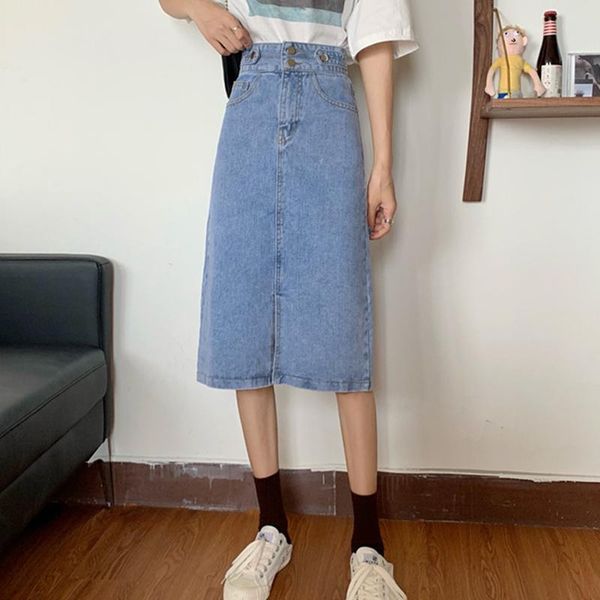 skirts vintage denim women high waist long straight skirt harajuku split two buttons korean warp pencil plus size x261, Black
skirts vintage denim women high waist long straight skirt harajuku split two buttons korean warp pencil plus size x261, Black