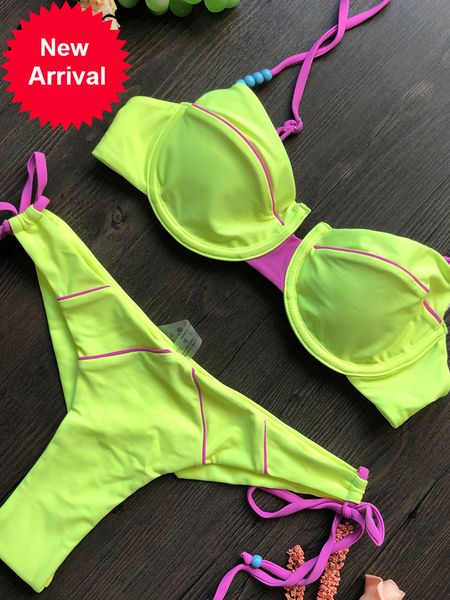 solid bikini set push up swimsuit women thong bathing suits swimwear conjunto biquinis feminino trajes de baño mujer 2022, White;black
solid bikini set push up swimsuit women thong bathing suits swimwear conjunto biquinis feminino trajes de baño mujer 2022, White;black