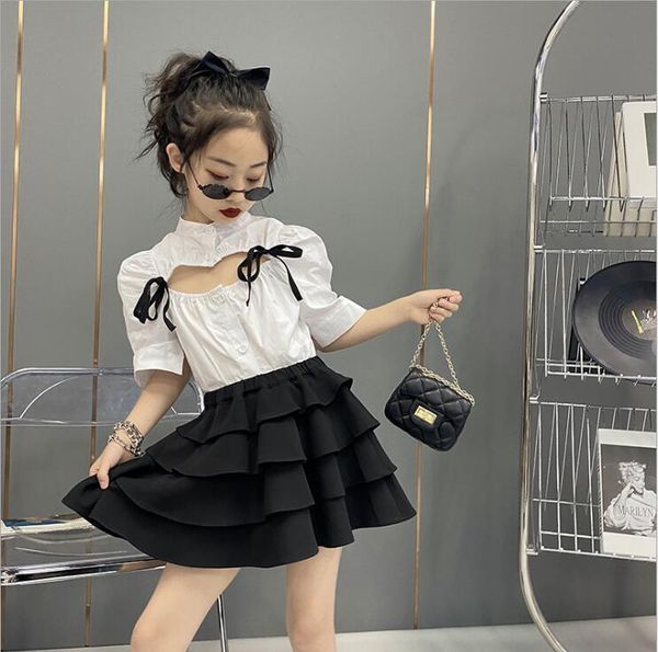 clothing sets 2021 korea style girls 2 pcs set bow blouse+skirt cotton fashion summer suit 6-12t b182, White
clothing sets 2021 korea style girls 2 pcs set bow blouse+skirt cotton fashion summer suit 6-12t b182, White
