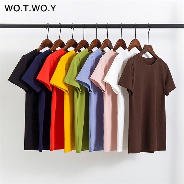 wotwoy 9 colors basic plus size cotton t-shirts women summer o-neck casual tee shirts female black harajuku 210320, White
wotwoy 9 colors basic plus size cotton t-shirts women summer o-neck casual tee shirts female black harajuku 210320, White