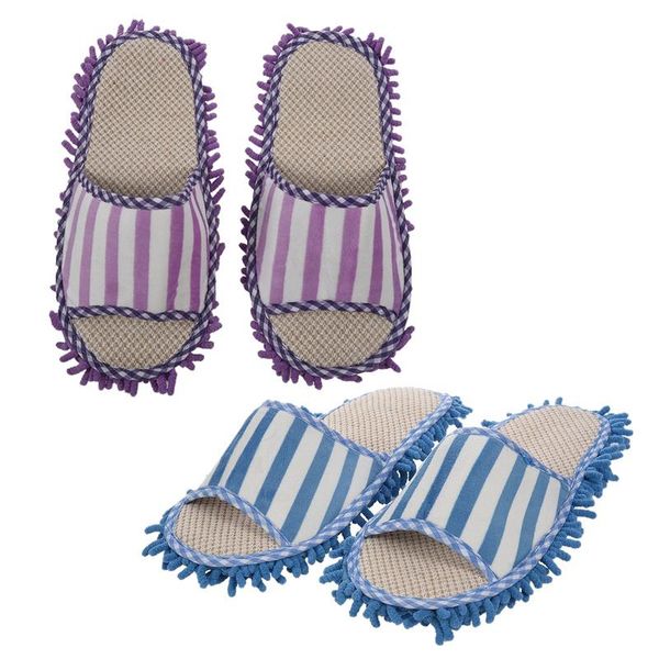 slippers 2 pair house floor polishing dusting cleaning foot shoes mop (violet & blue), Black
slippers 2 pair house floor polishing dusting cleaning foot shoes mop (violet & blue), Black