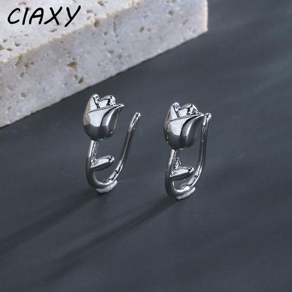 stud ciaxy 925 sterling silver little flower earrings studs female temperament creative design tulip ear hook earring jewelry, Golden;silver
stud ciaxy 925 sterling silver little flower earrings studs female temperament creative design tulip ear hook earring jewelry, Golden;silver