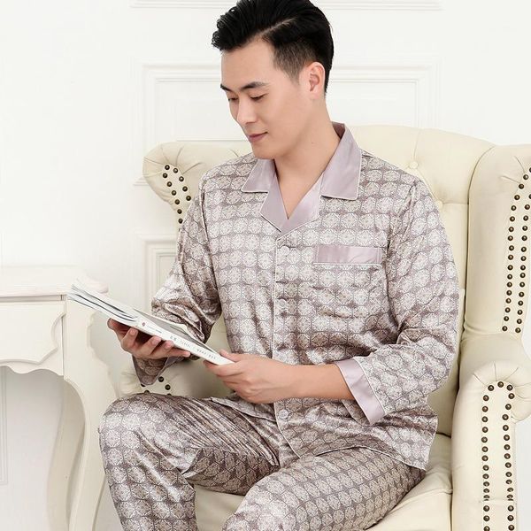 print men sleepwear flower satin home wear plus size 3xl loose pyjamas nightwear casual male ice silk pajamas pijamas suit men's, Black;brown
print men sleepwear flower satin home wear plus size 3xl loose pyjamas nightwear casual male ice silk pajamas pijamas suit men's, Black;brown