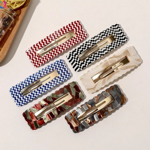 women fashion leopard acetate geometric hair clips vintage hairpins barrettes hair accessories all match hairclips, Slivery;white
women fashion leopard acetate geometric hair clips vintage hairpins barrettes hair accessories all match hairclips, Slivery;white