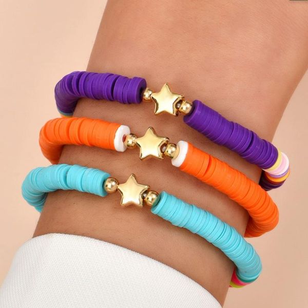 beaded, strands women bohemian bracelet set female star soft pottery colorful holiday beach boho fashion jewelry m3221, Black
beaded, strands women bohemian bracelet set female star soft pottery colorful holiday beach boho fashion jewelry m3221, Black