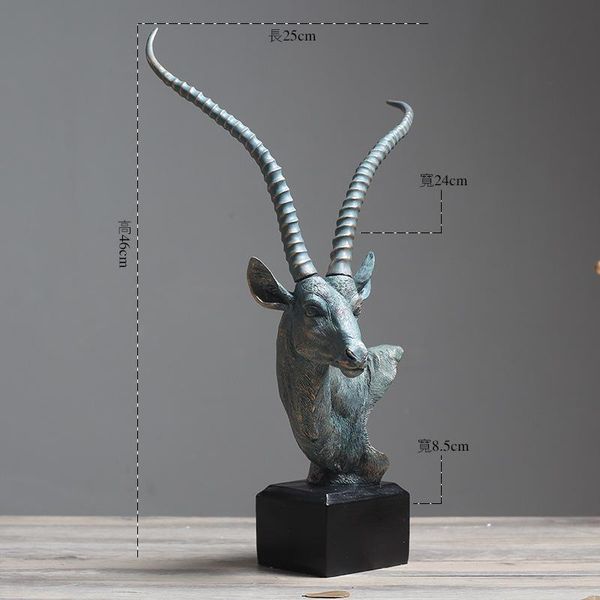 decorative objects & figurines 46cm antique nordic antelope head resin vintage home decor el cafe decoration accessories for living room
decorative objects & figurines 46cm antique nordic antelope head resin vintage home decor el cafe decoration accessories for living room