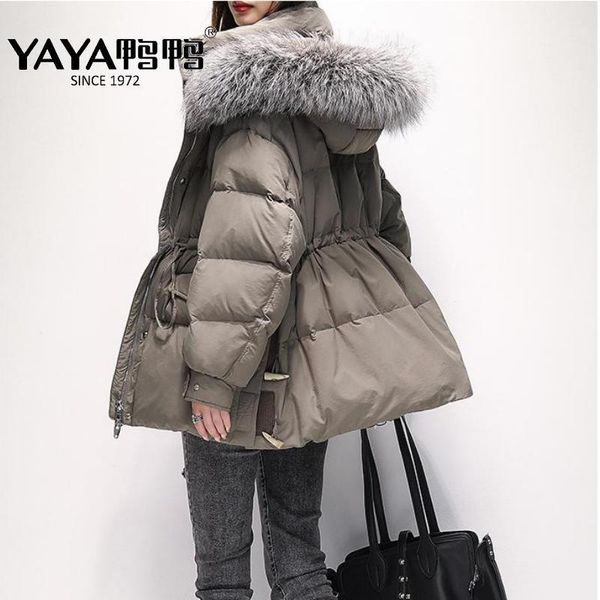 women's down & parkas yaya 2021 women's winter white duck jacket thick real fur collar medium length warm overcoat hood windbreak o, Black
women's down & parkas yaya 2021 women's winter white duck jacket thick real fur collar medium length warm overcoat hood windbreak o, Black