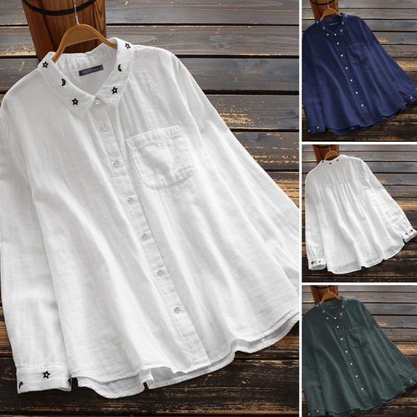 jacket vintage embroidery shirts women's spring blouses 2021 casual long sleeve blusas female lapel button tunic plus size, Black;brown
jacket vintage embroidery shirts women's spring blouses 2021 casual long sleeve blusas female lapel button tunic plus size, Black;brown