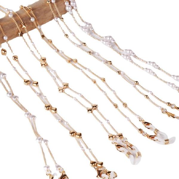 sunglasses frames fashion multifunctional mask glasses holder pearl star anti-lost lanyard chain love beaded necklace temperament, Silver
sunglasses frames fashion multifunctional mask glasses holder pearl star anti-lost lanyard chain love beaded necklace temperament, Silver