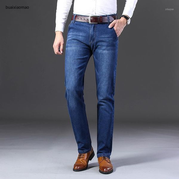 men's jeans 2021 autumn and spring pants business work casual stretch slim classic blue black
men's jeans 2021 autumn and spring pants business work casual stretch slim classic blue black