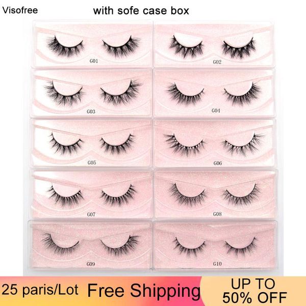 false eyelashes viso25 pairs 3d mink 100% cruelty lashes make up reusable lash fluffy natural
false eyelashes viso25 pairs 3d mink 100% cruelty lashes make up reusable lash fluffy natural