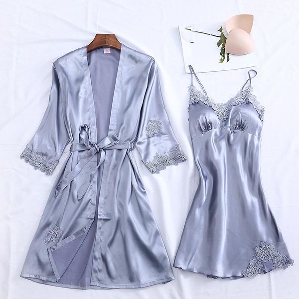 female 2pcs robe suit satin lace kimono gown bride wedding nighty&bathrobe set sleepwear bridesmaid intimate lingerie women's, Black;red
female 2pcs robe suit satin lace kimono gown bride wedding nighty&bathrobe set sleepwear bridesmaid intimate lingerie women's, Black;red