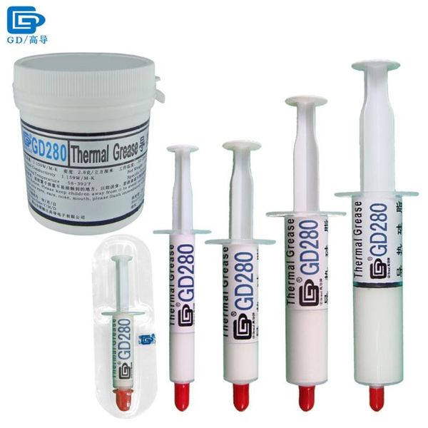 fans & coolings net weight 1/3/7/15/30/150 grams white gd280 thermal conductive grease paste plaster heat sink compound for cpu led gpu ssy
fans & coolings net weight 1/3/7/15/30/150 grams white gd280 thermal conductive grease paste plaster heat sink compound for cpu led gpu ssy