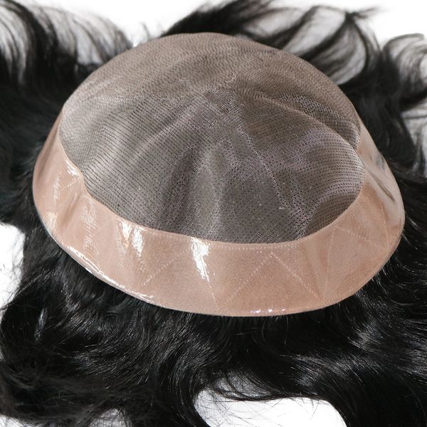 straight super durable mono toupee hair replacement system men hairpiece male unit human hair breathable for man capillary prosthesis hairs, Black
straight super durable mono toupee hair replacement system men hairpiece male unit human hair breathable for man capillary prosthesis hairs, Black