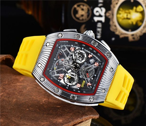 2021 luxury watches richard brand six stitches series all the dials work rm mens quartz watch rubber strap fashion tonneau shape of surface, Slivery;brown
2021 luxury watches richard brand six stitches series all the dials work rm mens quartz watch rubber strap fashion tonneau shape of surface, Slivery;brown