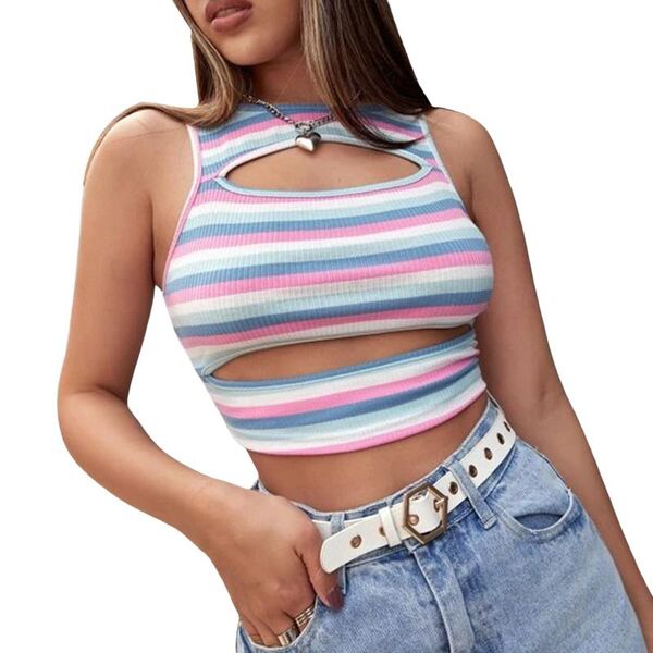 women's tanks & camis hirigin women tank sleeveless striped cropped slim fit hollow out y2k crop harajuku summer clothes for, White
women's tanks & camis hirigin women tank sleeveless striped cropped slim fit hollow out y2k crop harajuku summer clothes for, White